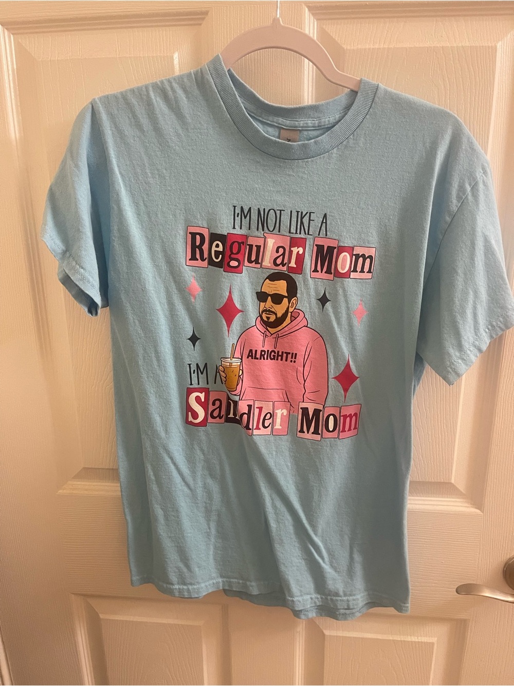 Light Blue 'I'm Not Like A Regular Mom' Graphic Tee
